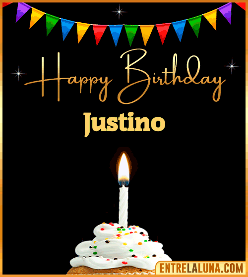 GiF Happy Birthday Justino